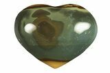 Wide, Polychrome Jasper Heart - Madagascar #268063-1